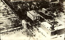 RPPC aerial view of arch from airship blimp unknown location real photo picture