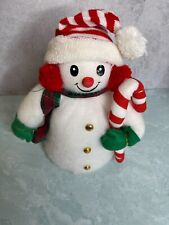 Vtg Snowman with candy cane 11