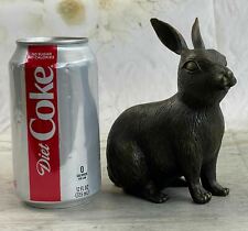 Hot Cast Bunny Rabbit Garden Patio Yard Bronze Sculpture Handmade Figure SALE NR picture