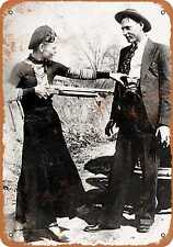 Metal Sign - 1933 Bonnie and Clyde - Vintage Look Reproduction picture