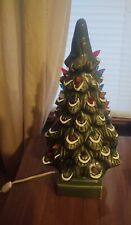 Vintage 17-1/4 GLIMMER TREE lighted ceramic Christmas Tree W/box Taiwan 4 Kmart picture