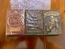 Circus Deluxa Playing Cards Set Black Mosquito + Sideshow Edition picture