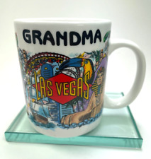 Las Vegas Coffee Mug Grandma Fun City to Visit 12 oz City Landmark Souvenir B8 picture