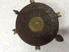 OLD BRASS METAL Tortoise stand pata religious INDIA HINDU good luck Wt 500gms picture