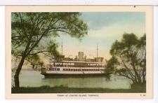 Ferry at Centre Island 1915 - 1930 Toronto ON CA Boats Postcard picture