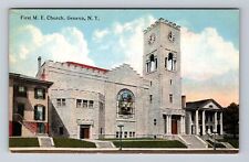 Geneva NY-New York, First ME Church, Religion, Antique, Vintage Postcard picture