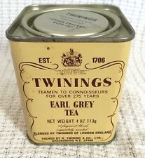 Vintage Twinings Earl Grey Tea Tin-4 Oz-Advertising 113g EMPTY picture