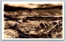 c1938 RPPC Birds Eye Aerial View Norris Dam Tennessee  Real Photo P680 picture