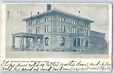 Waterbury Connecticut CT Postcard Bronson Library Building 1906 Vintage Antique picture