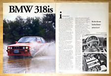 1991 BMW 318is E30 Original Magazine Article picture