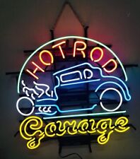 New Hot Rod Garage Car Neon Light Sign 24x20 Lamp Decor Man Cave Wall Decor picture
