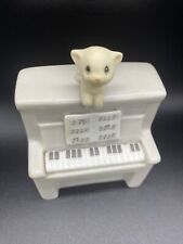 Vintage 1984 Precious Moments Piano Kitten Music Box “Amazing Grace” picture