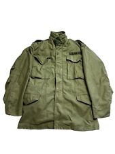 Vintage Us Military Field Jacket Small 1972 Green Vietnam Era Full Zip 70s Read picture
