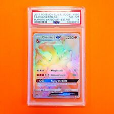 Pokemon Card Charizard GX 150/147 Secret Rare Burning Shadows PSA 8  picture