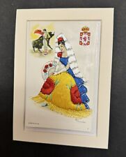 Beautiful Vintage Silk Embroidered Postcard From Spain 1950 picture