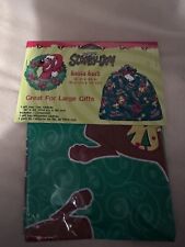 Scooby Doo Santa Sack. Gift Bag. Gift Tag. Yarn Tie. picture