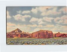 Postcard Pyramid Red Rocks & Navajo Church New Mexico USA picture