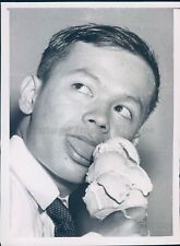1954 Hla Thein Ice Cream Boy Troy NY Triple Dip Strawberry Young Child… Photo picture