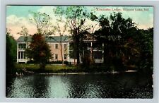 Winona Lake Indiana, KOSCIUSKO LODGE, Exterior, c1909 Vintage Postcard picture