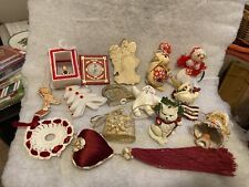 Vintage Lot Of Christmas Ornaments Kurt Adler / Snowmen/ Mice Assorted Granny picture