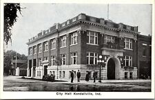 Vtg Kendallville Indiana IN City Hall 1920s Unused Postcard picture