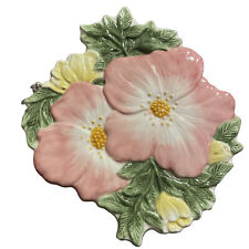 Vintage Charter Club Hanging Plate Wall Plaque Trivet Wild Flowers picture