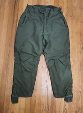Vintage US Navy N-140 Cold Weather Deck Pants USN Trousers Sz M 31-34 OD Green  picture