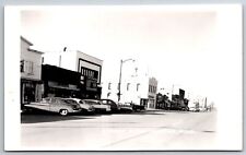 Hector MN~Main St~Red Owl Store~Dickman~1940s RPPC Postcard picture