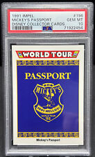 1991 Disney Impel Mickey’s Passport #196 PSA 10  Gem Mint picture