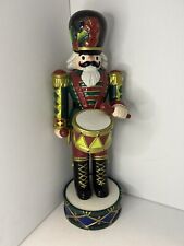 Discontinued Fitz And Floyd Nutcracker With Drum 16” Tall picture