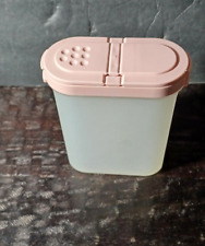 Tupperware 1846 large spice container and rose colored lid 1 unit picture