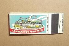 VINTAGE S.S. GRAND VIEW POINT SHIP HOTEL BEDFORD COUNTY PENNA MATCHBOOK ~ UNUSED picture