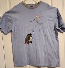 Disney Womens T-Shirt XL X-Large Eeyore Piglet Blue Faux Pocket Jerry Leigh  picture