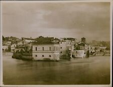 GA25 1920s Original Photo ROME ITALY Island During a Flood Buildings Underwater picture
