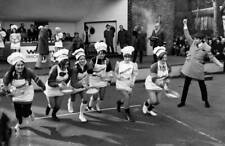 Derek Nimmo starts one of the heats of the pancake races held - 1968 Old Photo picture
