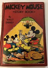 Mickey Mouse Story Book 1931, Scarce, B/W Illustrations Red Cover picture