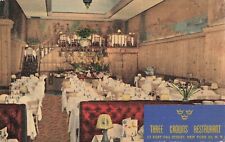 Three Crowns Swedish Cuisine Restaurant East 54th Street NYC 1940s Postcard picture