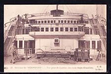 NORMANDIE FRENCH LINE CGT SEPIA POSTCARD * OFFERS * picture