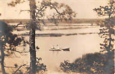 1914 RPPC Rowboat near Shore May's Landing NJ picture
