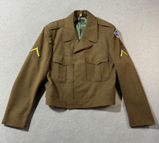 Vintage US Army Korean War Military Wool 50's Brown Field Jacket Size 40 WWII picture