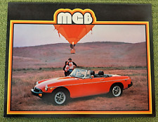 Nice Original 1979 MG MGB Sales Brochure - 8 Page 11 x 8 1/2