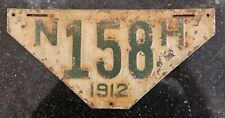 1912 New Hampshire NH License Plate Non-Resident Visitor Car Tag not porcelain picture