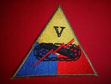 US Army Fifth 5th V ARMORED CORPS Patch  picture