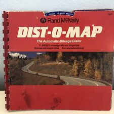 Vintage Rand McNally Dist-O-Map The Automatic Mileage Detector Red Cover picture