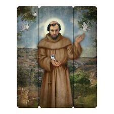St. Francis of Assisi by Michael Adams Pallet Sign NEW Catholic 12
