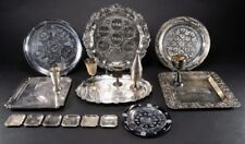 Judaica Tray & Tableware Collection Group Lot picture