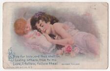 Live For Love - poetry by Bayard Taylor - circa 1905 postcard picture