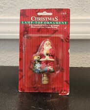 Gibson Christmas Lamp Top Santa Claus Ornament Finial, 1997, Heat Resistant, NOS picture