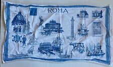 Rare Marino Lorenzo Roma City Art Woven Table Cloth 32x18” Made In Italy 25 picture