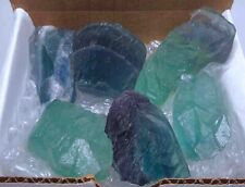 Fluorite Crystal 9 OZ Box Natural Green Purple Blue Crystal Chunks Gemstones picture